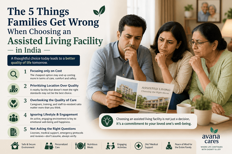 The 5 Things Families Get Wrong When Choosing an Assisted Living Facility in India